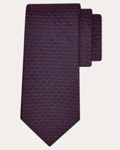 Herren Seidenkrawatte mit Archi-Print - Infinite Inspirations Blau