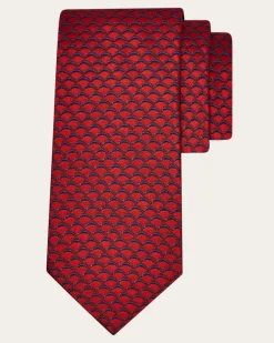 Herren Seidenkrawatte mit Archi-Print - Infinite Inspirations Rot