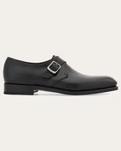 Herren Single-Monkstrap in Tramezza-Machart Braun Größe