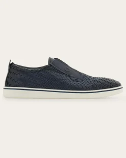 Herren Slip-on-Derby Blau Größe
