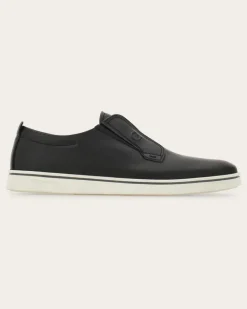 Herren Slip-on-Derby Schwarz Größe