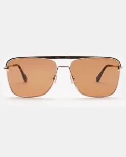 Herren - Sonnenbrille 'Nolan' gold/braun