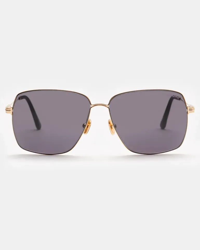 Herren - Sonnenbrille 'Pierre' gold/violett