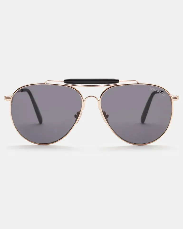 Herren - Sonnenbrille 'Rafael' gold/dunkelgrau