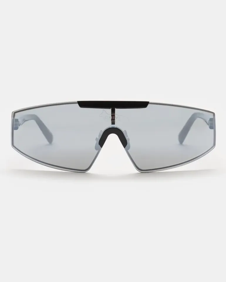 Herren - Sonnenbrille 'Shield Black Kitsuné' schwarz/grau
