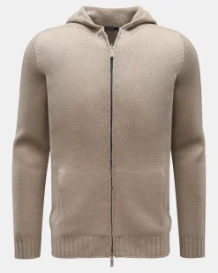 Herren - Strickjacke 'Foggy Full Zip' taupe