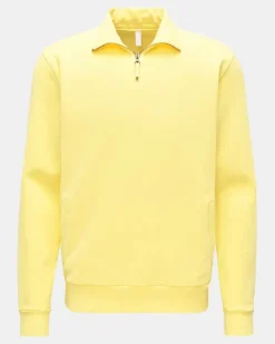Herren - Sweat-Troyer 'Quarter Zip' gelb