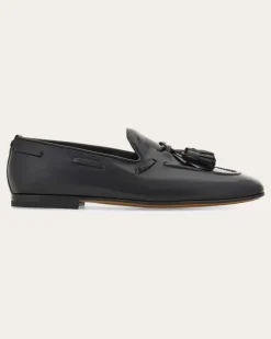 Herren Tassel-Loafer Schwarz Größe