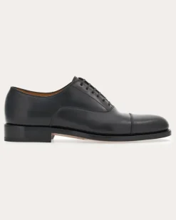 Herren Tramezza Captoe-Oxford-Schuh Schwarz Größe
