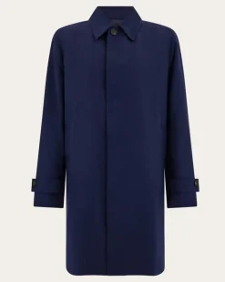 Herren Trenchcoat Blau