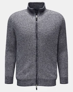 Herren - Wende-Strickjacke 'Reversible Full Zip' navy/weiß