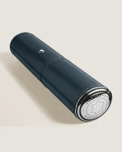 High Artistry und Artisan Etui für 1 Schreibgerät aus Meisterstück Leder - Samtblau - Leder - MB220952 - Schreibgeräteetuis