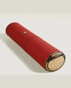High Artistry und Artisan Etui für 1 Schreibgerät aus Soft Leder - Staubrot - Leder - MB220953 - Schreibgeräteetuis