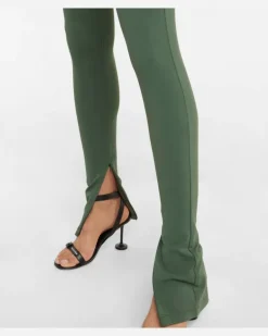 High-Rise Leggings Side Split GrüN