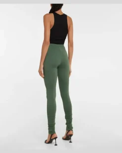 High-Rise Leggings Side Split GrüN