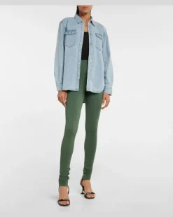 High-Rise Leggings Side Split GrüN