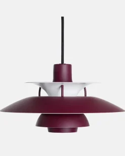 Hängeleuchte PH 5 Mini by Poul Henningsen (EU-Stecker Burgunderrot