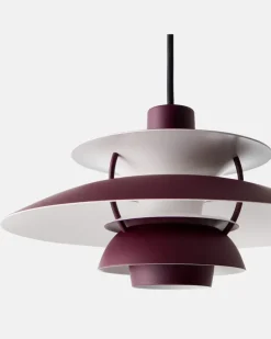 Hängeleuchte PH 5 Mini by Poul Henningsen (EU-Stecker Burgunderrot