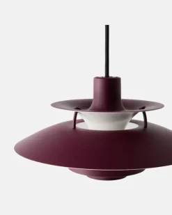 Hängeleuchte PH 5 Mini by Poul Henningsen (EU-Stecker Burgunderrot