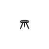 Hocker i Maestri - Schwarz - Getöntes Eichenholz - Designer Charlotte Perriand