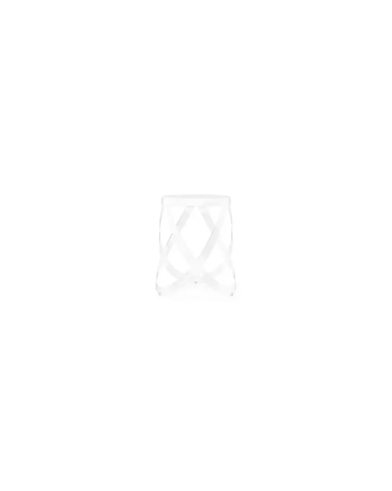 Hocker Ribbon - Weiß - Metall - Designer Nendo