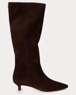 Hoher Schafswildleder-Stiefel Francesca Brown