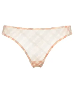 Honor Tanga mit Karomuster - Nude