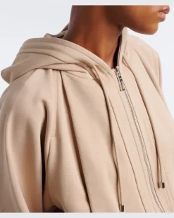 Hoodie aus Baumwoll-Jersey Beige
