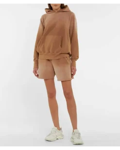 Hoodie aus Baumwoll-Jersey Braun