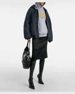 Hoodie aus Baumwolljersey Grau