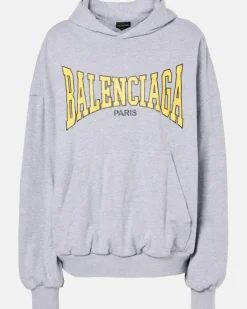 Hoodie aus Baumwolljersey Grau