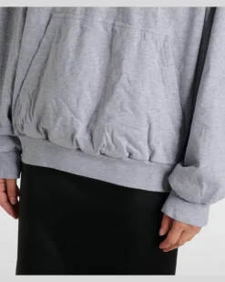 Hoodie aus Baumwolljersey Grau