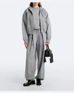Hoodie aus Baumwoll-Jersey Grau