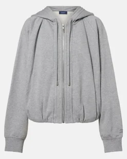 Hoodie aus Baumwoll-Jersey Grau
