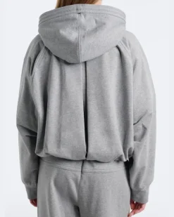 Hoodie aus Baumwoll-Jersey Grau