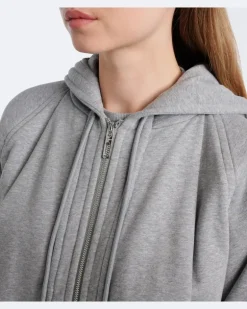 Hoodie aus Baumwoll-Jersey Grau