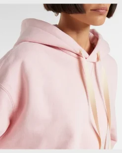 Hoodie aus Baumwoll-Jersey Rosa