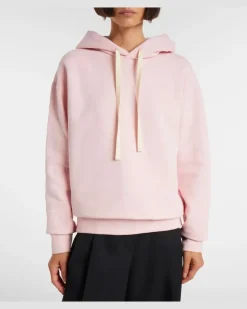 Hoodie aus Baumwoll-Jersey Rosa