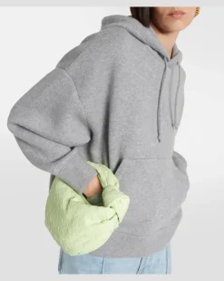 Hoodie aus einem Kaschmirgemisch Grau