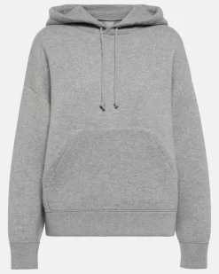 Hoodie aus einem Kaschmirgemisch Grau