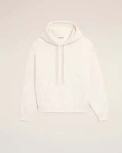 Hoodie aus weißem Baumwollstoff mit Ami de Coeur Prägung Weiß Unisex Weiss