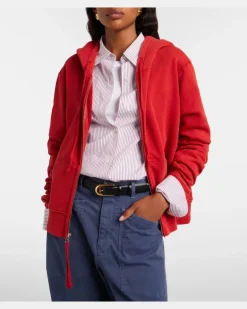 Hoodie Callie aus Baumwolle Rot