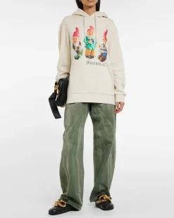 Hoodie Gnome Trio aus Baumwolle Beige