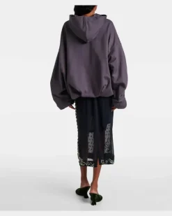 Hoodie Hannett aus Baumwolle Grau