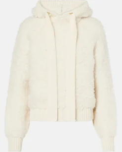 Hoodie Jennifer aus Wollgemisch Beige