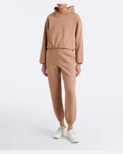 Hoodie Marlon Camila aus Baumwoll-Jersey Braun