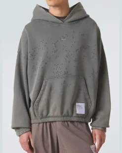 Hoodie MothTech™ aus Baumwolle Grau
