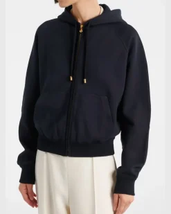 Hoodie Viera aus einem Baumwollgemisch Blau