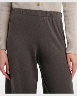 Hose Aina aus Baumwolle und Kaschmir Braun