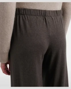 Hose Aina aus Baumwolle und Kaschmir Braun